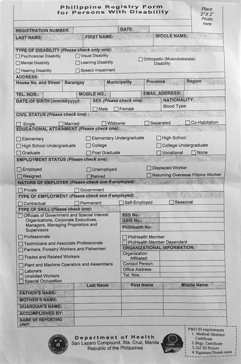 pwd application form caloocan city|How To Get PWD ID (Plus Guide to PWD Benefits) .